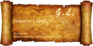 Gusatu Lipót névjegykártya